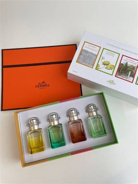 miniature parfum hermes|hermes mini jardin perfume.